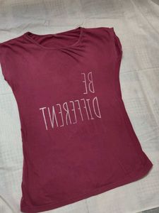 Maroon "Be Different" T-Shirt
