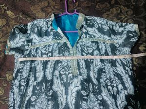 Party Wear Georgette Kurta With Sequin Work