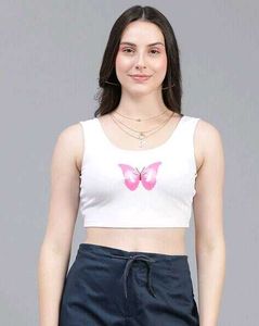 Graphic Print Crop Top | SALE
