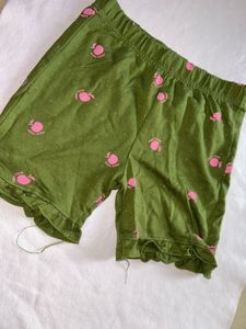 Combo :Girls' Patterned Ruffle Shorts Bundle