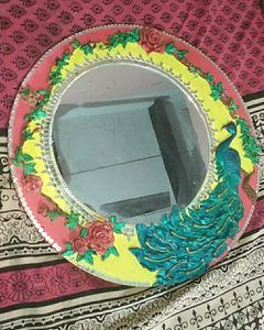Handcrafted Peacock Wall Mirror