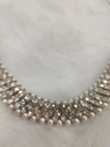 Diamond And Pearl Necklace