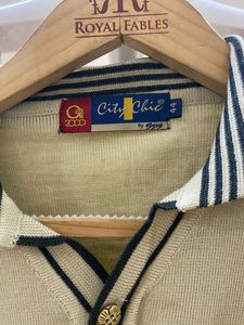 Striped Polo Sweater