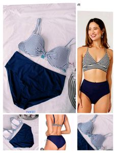 Striped Bikini Set
