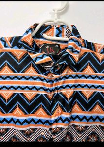Patterned Duster Cardigan Or Shirt