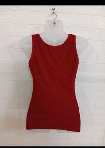 Red Lace Trim corset padded top