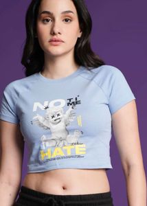 Graphic Print Cropped T-Shirt