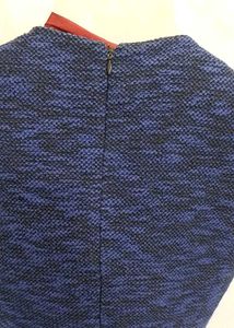 Blue &amp; Black Two-Tone Dress
