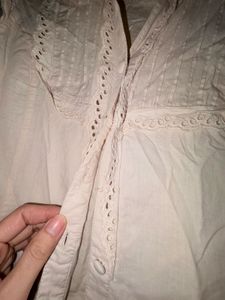 Elegant Lace Trimmed Blouse