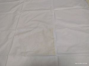 Pure White Popline Cotton Material 2mtr