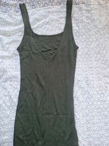Olive Green Tank Dress