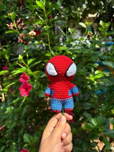 Handmade Spiderman Crochet keychain