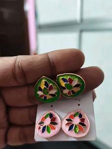 Colorful Enamel Earrings combo  Set