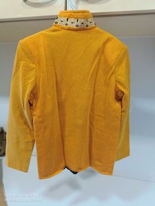 Boys Yellow Embroidered Jacket