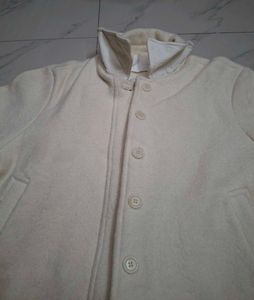 korean Cropped Wool Blend Jacket