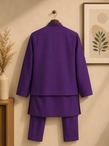Stylish Purple Kurta Set for Boys