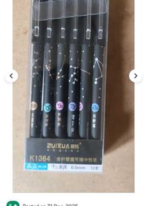 Erasable gel blue pen