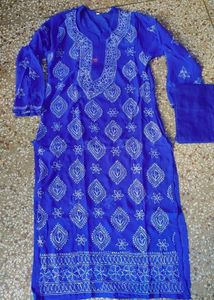 Georgette Embroidery Kurti With Free Inner