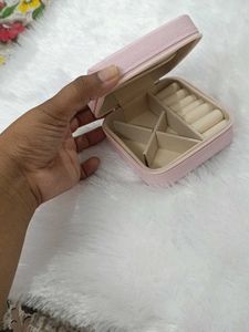 Cute Pink Travel Jewelry Organizer Box