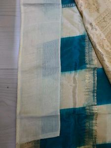 SEA GREEN Kanjeevaram Zari Saree