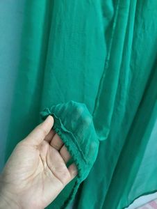 Georgette Rama Green dupatta scarf stall