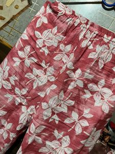 Floral Print Button-Down Kurta