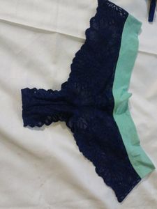 BLUE CORSET AND PANTY
