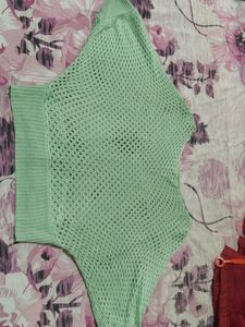 Very Beautiful Crop (Net) Top With Nyc Colour