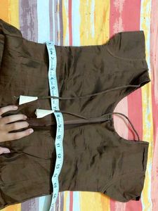 Coffee colour Designer Kurta Set for Teens