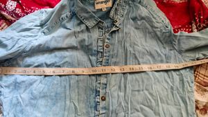 Wrangler Denim Cotton Shirt For Women