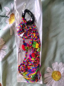 Boho Braided Hair Tie with Charms