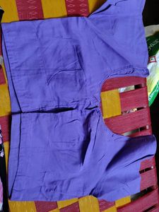Purple Cotton Blouse