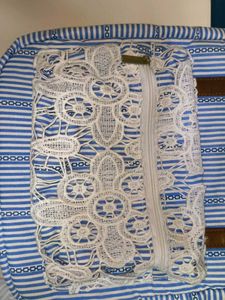 Laptop Backpack with Lace Detail