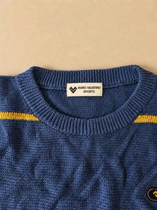 Blue &amp; Yellow Striped Knit Top