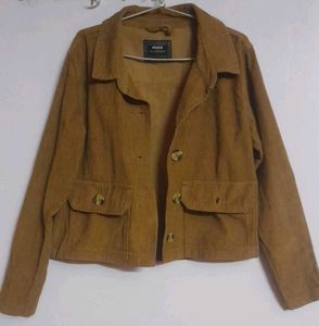 Vintage coded Corduroy Crop Tan Brown Jacket