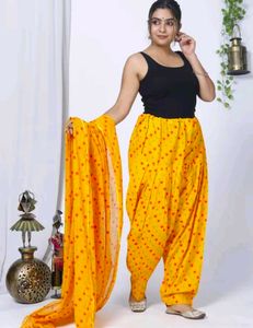 Pure Cotton Patiyala With Duppata