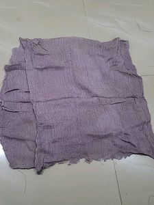 Lavender Crinkle Dupatta