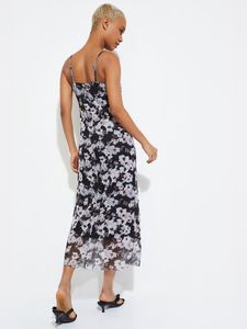 Floral Print Sheer Dress