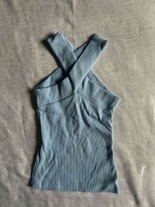 Criss-Cross Halter Neck Top