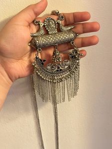 Oxidised Silver Neckpiece