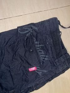 Black Cargo skirt