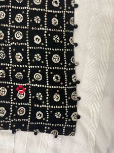 Black Jaipuri Kurti with Mirror Work