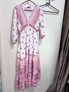 Boho Floral Print Maxi Dress