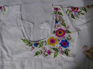 Embroidered White Blouse