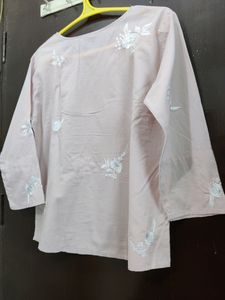 Cotton Pastel Pink Elegant Top