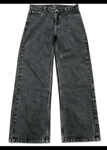 Vintage Wash Wide Leg Jeans