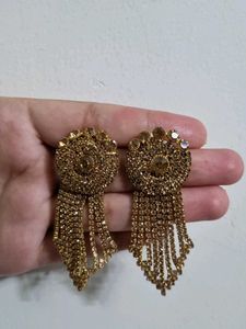 Elegant Gold Dangle Earrings