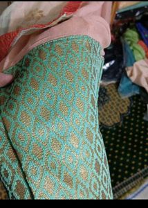 bust 42 Elegant Peach &amp; Mint Kurta Set