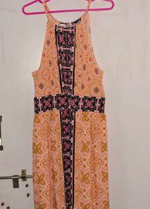 Boho Print Halter Neck Mini Dress