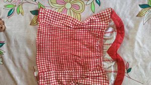 Red &amp; White Gingham Blouse